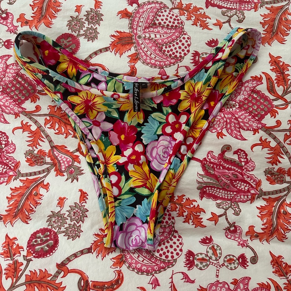 For Love and Lemons Rainbow Floral Bikini